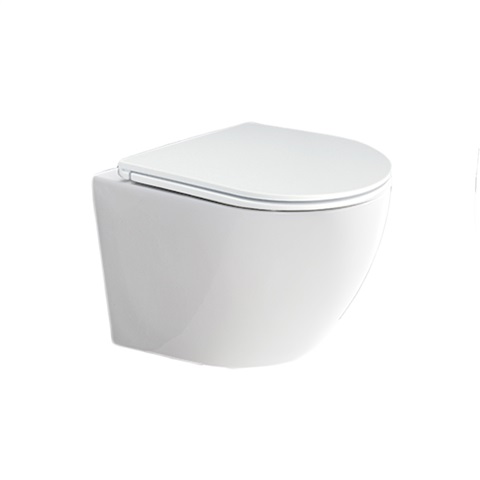 Mereo WC závěsné kapotované, RIMLESS, 490x370x360, keramické, včetně wc sedátka