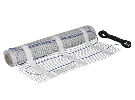 Elektrické podlahové topné rohože TFX 150 Plocha rohože: 10,0 m2 Tloušťka pouze 3 mm. Jednodušší montáž díky jednomu přívodu.