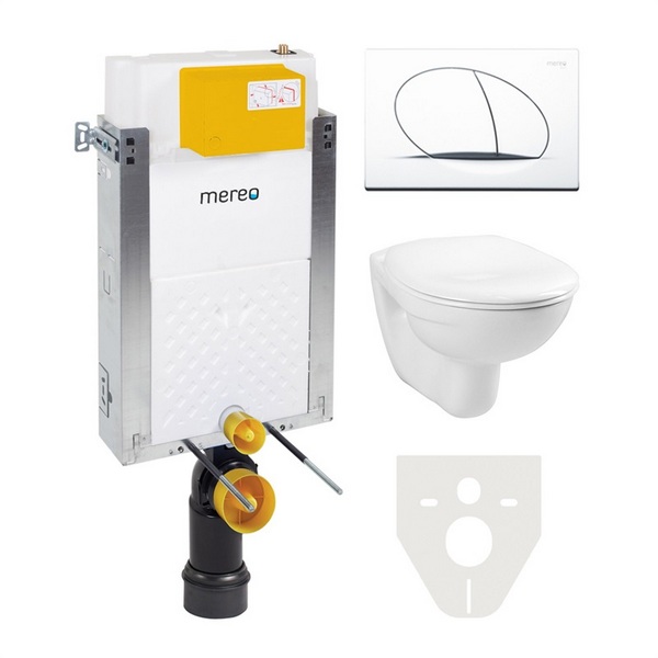 Mereo WC komplet pro zazdění s přislušenstvím, MM01SET Cenově výhodný komplet