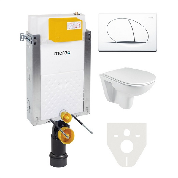 Mereo WC komplet pro zazdění s přislušenstvím, MM01SETR Výhodná nabídka - kompletní modul