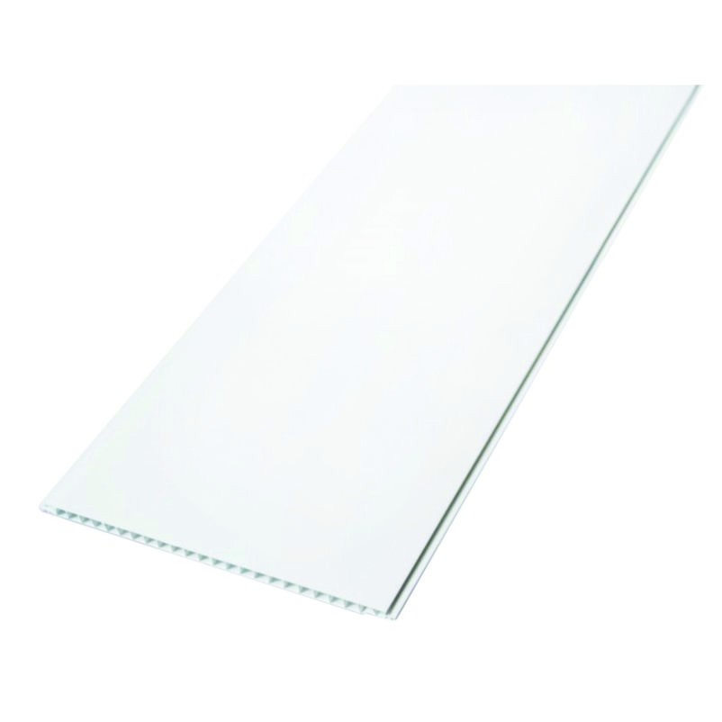 Plastový obklad vnitřní - bílá mat - 0,8X25X270 cm počet (ks): 4 ks v balení (2,7 m2)