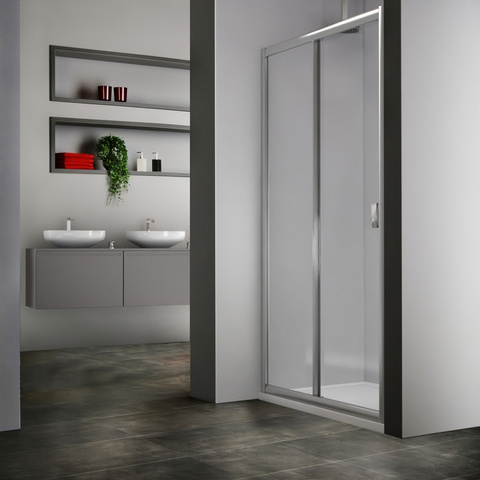 Roltechnik outlet XXL posuvné sprchové dveře MD2 pro instalaci do niky, 547-1500000-00-02 150cm - instalační rozměr 148-153 cm