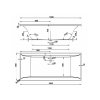 Hydromasážní vířívá obdélníková vana Hydro Pneu 180 x 80 cm nakres