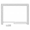 Sprchové dveře posuvné - LLD2/160 cm  sklo s úpravou proti vodnímu kameni