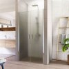 Sprchové dvoukřídlé dveře LIMA 90 cm , sklo point
