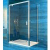 Sprchový jednokřídlý obdélníkový kout LIMA 80x100 cm, rám chrom ALU | czkoupelna.cz