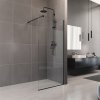 Sprchová stěna WALK IN NOVEA black 70 x 200 cm | czkoupelna.cz