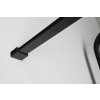 CURE BLACK sprchová zástěna 1200 mm černá mat + přídavný panel 350 mm  - vzpěra