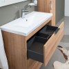 Vigo, koupelnová skříňka s keramickým umyvadlem 81 cm, dub Riviera | czkoupelna.cz