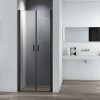 Modern black T2 90 cm, dvoukřídlé sprchové dveře