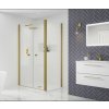 Obdélníkový sprchový kout ROSS Komfort kombi GOLD 100 x 90 cm | czkoupelna.cz