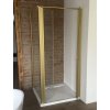 Obdélníkový sprchový kout Komfort kombi GOLD 100 x 90 cm otevřené dveře
