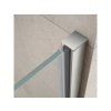 LLORO Sprchové dveře do niky 700 mm, skládací, čiré sklo, GN4570 profil s magnetem