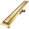 Celonerezový sprchový žlab zlatý 70 cm | czkoupelna.cz