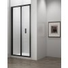 EASY BLACK sprchové dveře skládací 900mm, čiré sklo, EL1990B