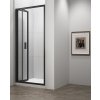 EASY BLACK sprchové dveře skládací 900mm, čiré sklo, EL1990B