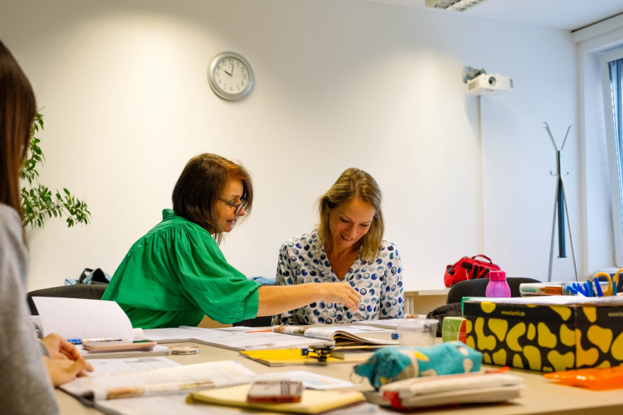 Group Czech language training at CLT language school