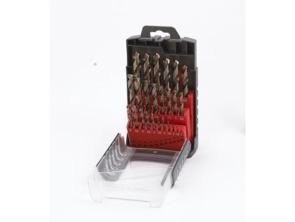 Sada vrtáků do kovu 1,0-13,0mm / 0,5mm cobaltové HSS-Co DIN338 25ks