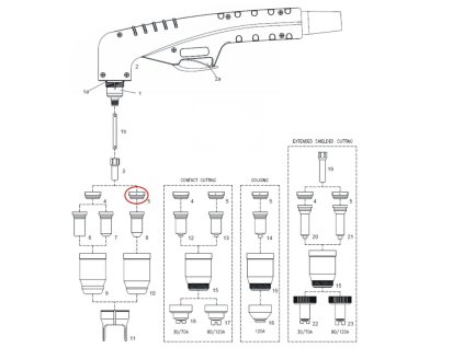Difuzer rozdelovac vzduchu 80 120A 5014 1