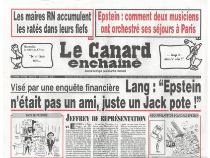 magazin Le Canard Enchainé FR 2026492