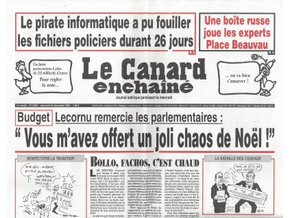 magazin Le Canard Enchainé FR 2025484