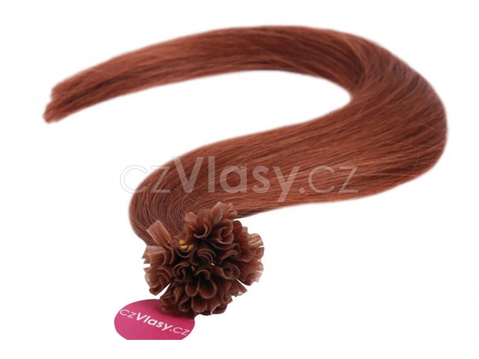 Asijské vlasy na metodu keratin odstín 33 po 20 ks