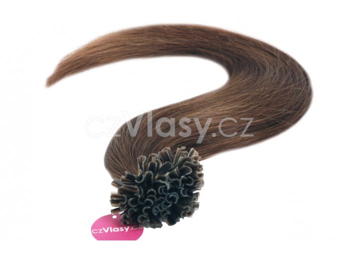 Asijské vlasy na metodu keratin odstín 4 po 20 ks