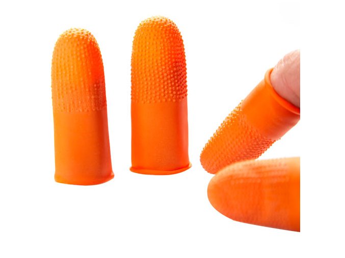 Chrániče prstů při práci s keratinem 5 ks - vroubkatý