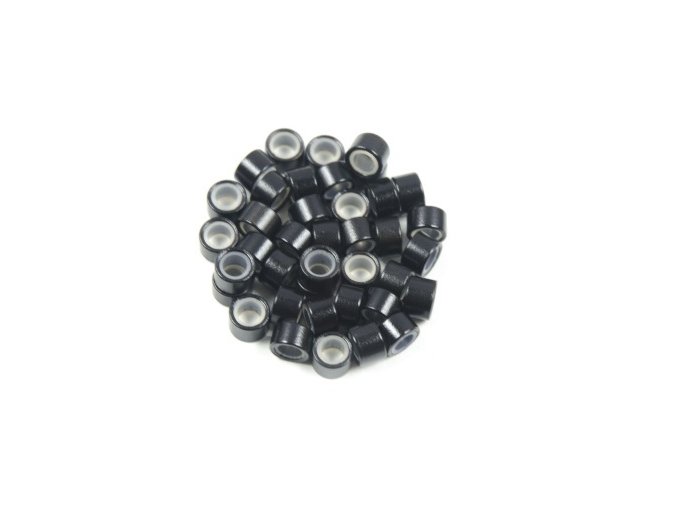 Kroužky micro ring se silikonem - černé