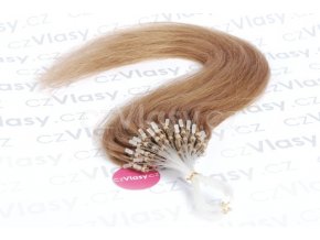 Asijské vlasy na metodu micro-ring odstín 12 po 20 ks