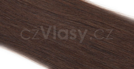 Asijské vlasy zakončené do trubičky odstín 2 Délka: 46 cm, Hmotnost: 0,5 g/pramínek, REMY kvalita