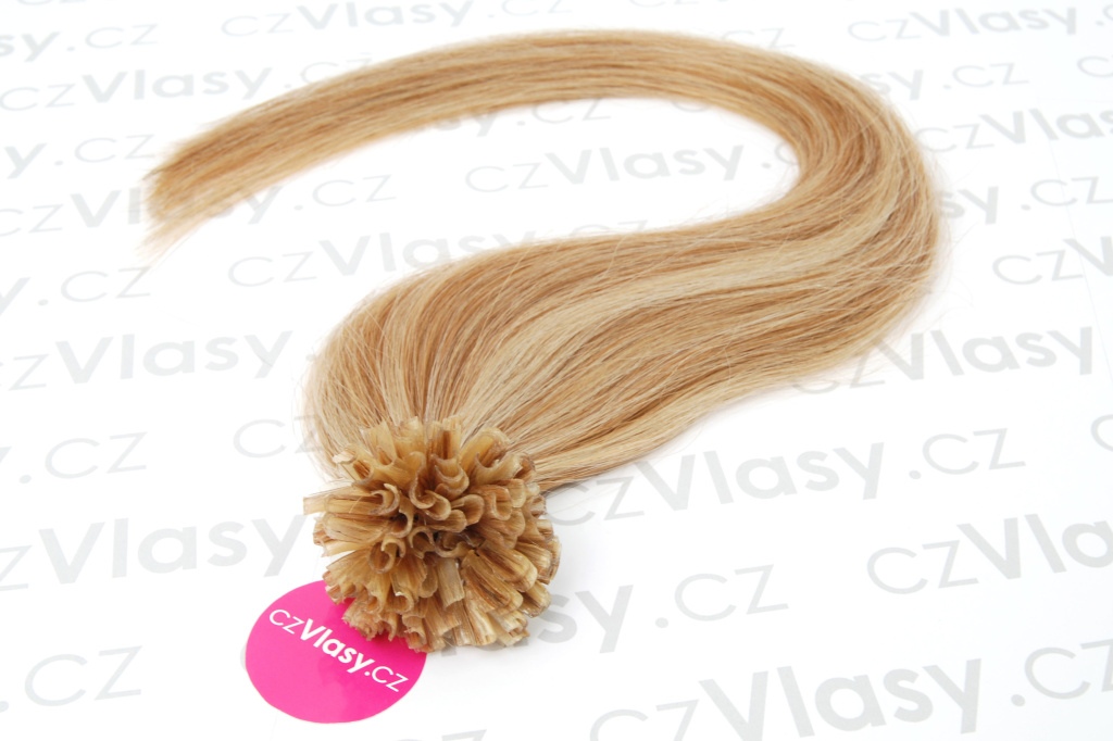 Asijské vlasy na metodu keratin melír 12/613 Délka: 51 cm, Hmotnost: 0,5 g/pramínek, REMY kvalita