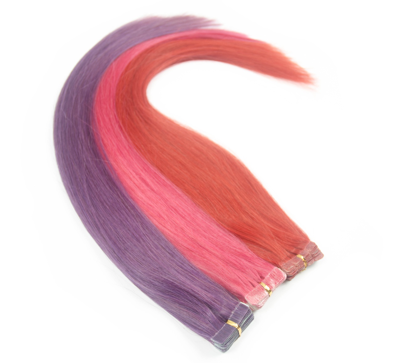 Asijské vlasy na metodu TAPEX barevné po 2 ks Odstín: fialová