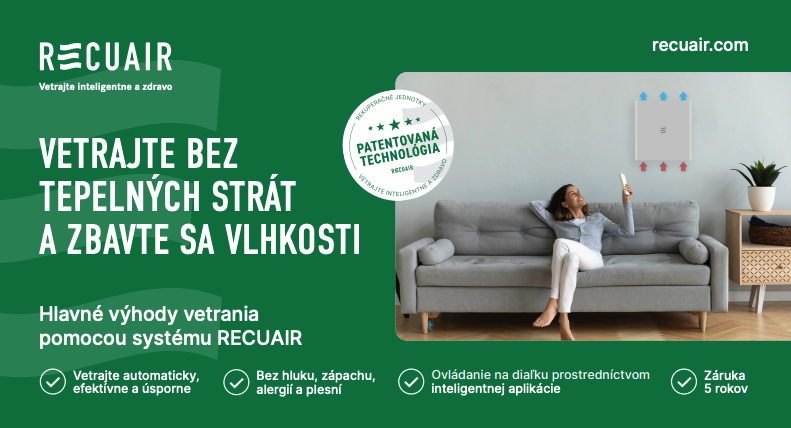 Decentrálna rekuperácia do jednej miestnosti: Prečo staviť na jednotku Recuair DC40?