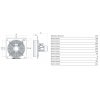 Vortice E 254 T ATEX II 2G/D h T3/125°C X Gb/Db
