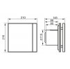 ventilatory SILENT200 DESIGN rozmery