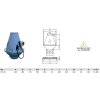 Venplast TCV 204 400 V PE PTC - rozměr