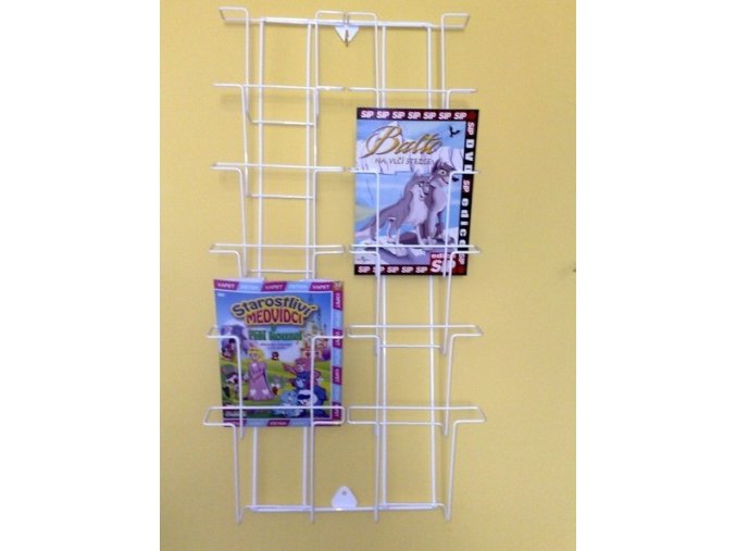DVD stojan závěsný 12-ti box A5
