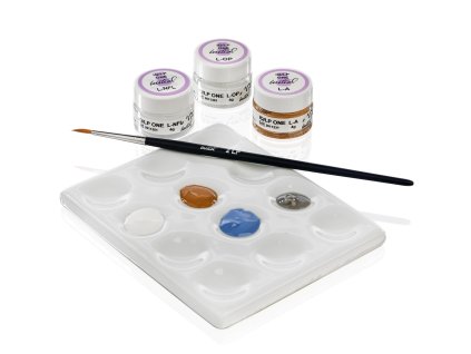 GC Initial IQ Lustre Paste ONE – keramické pasty s paletou a štětcem pro aplikaci