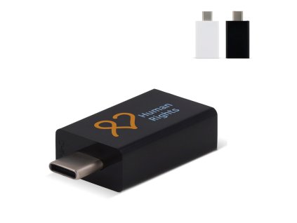 3005 - Przejściówka z USB-C na USB-A Czarny