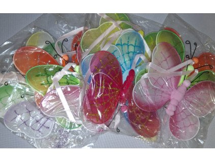 Dekorační motýl - 3 ks