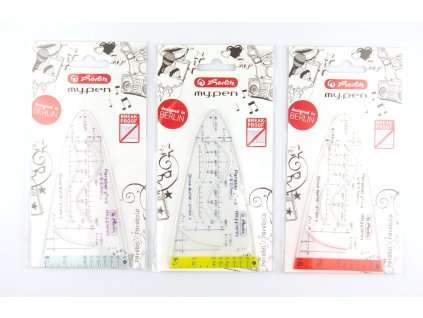 Pravítko HERLITZ MYPEN parabolická křivka, různé barvy