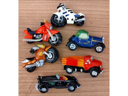 Magnetky auta a motorky