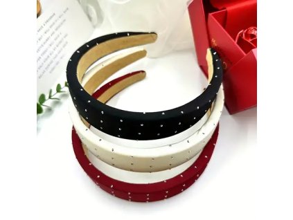 Módní čelenka s kamínky