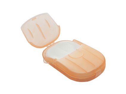 Mydło w listkach 40 szt., pomarańczowe etui