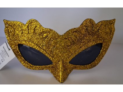 Plesová škraboška s brýlemi