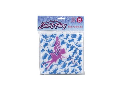 Zestaw 24 serwetek 2-warstwowych o wymiarach 33 x 33 cm z wzorem Wróżki