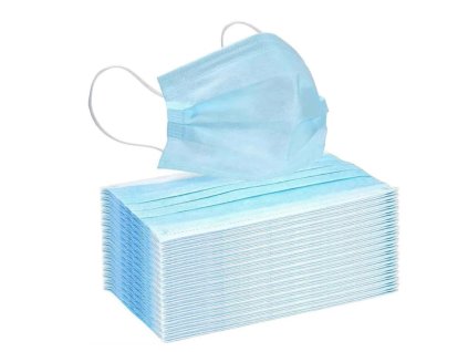 ATT jednorázová 3vrstvá rouška modrá 10ks