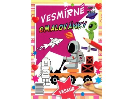 Vesmírné omalovánky A5
