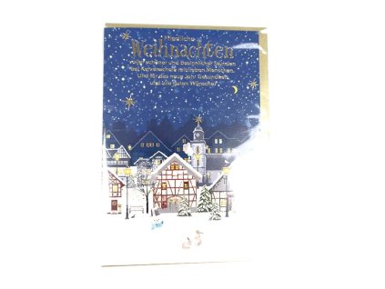 Vánoční přání - 11,50x17,50 cm - Vánoční noc